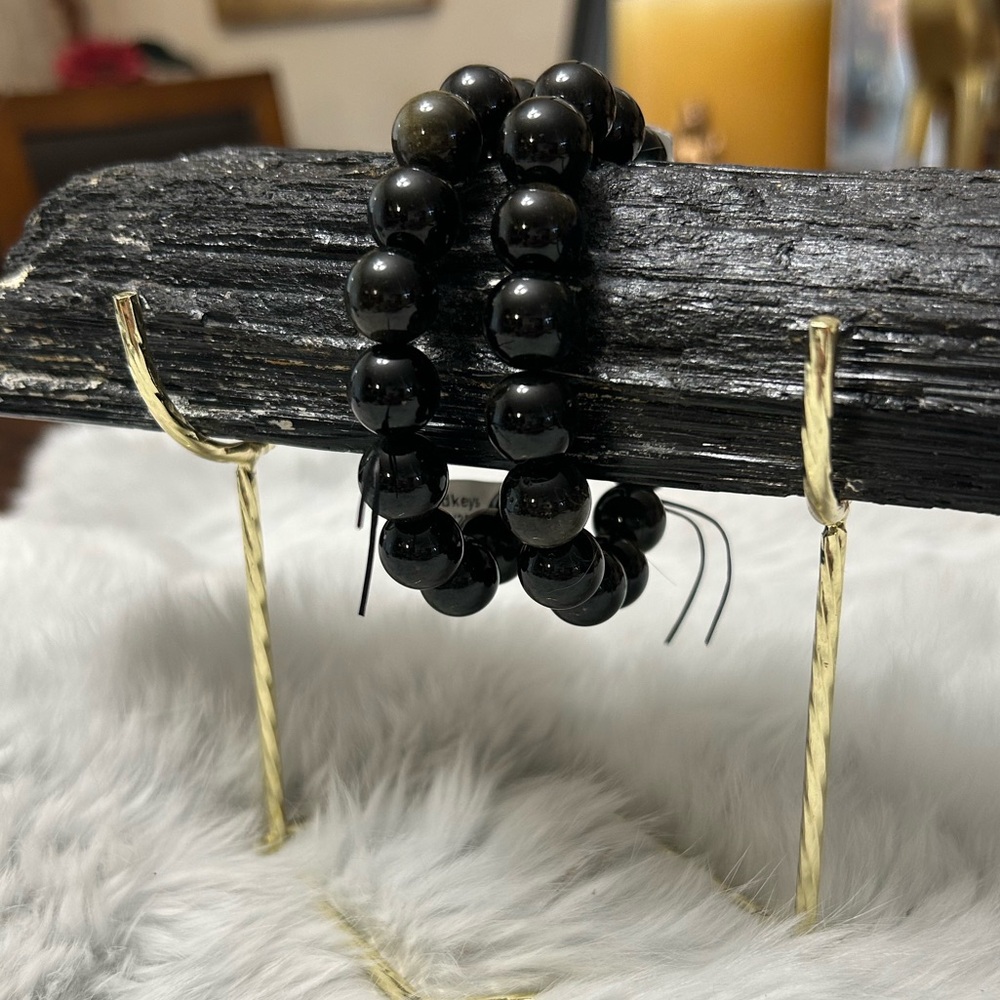 GOLDEN OBSIDIAN chunky bracelet
